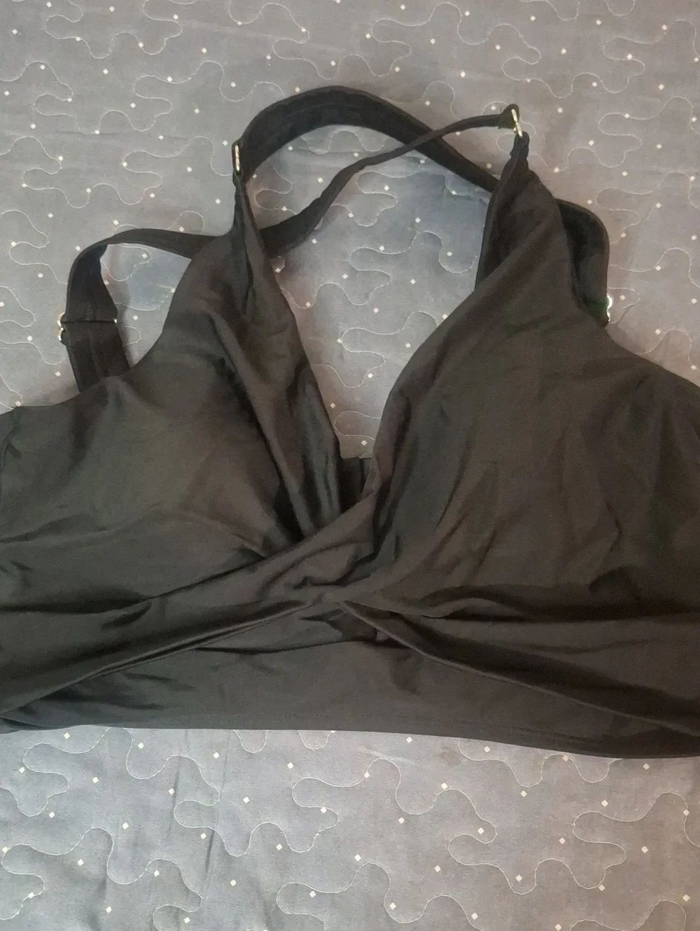 Black Swim Top Size Xl